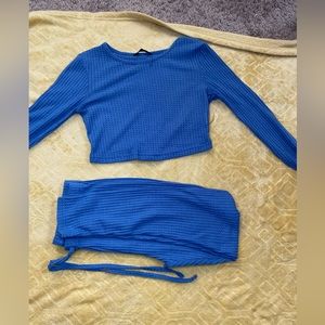 Shein crop top and bottom